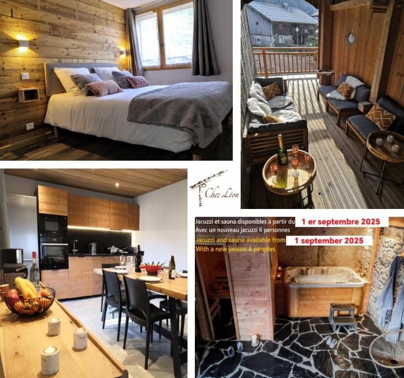 Chez Leon, Jacuzzi Et Sauna Des Le 1Er Septembre 2025 Samoens Exterior photo